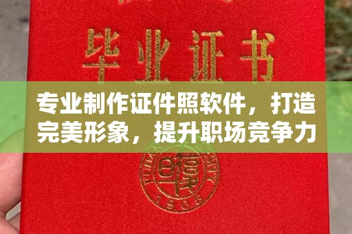 阜城专业制作证件照软件，打造完美形象，提升职场竞争力