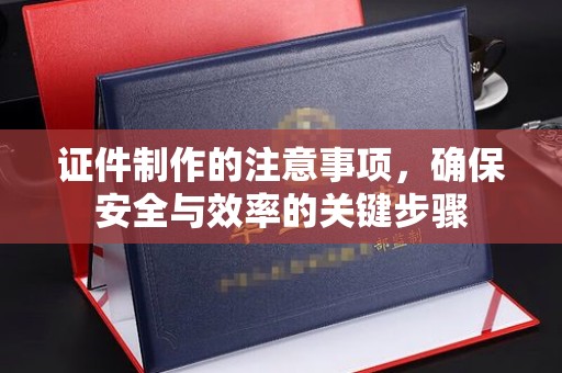 阜城证件制作的注意事项，确保安全与效率的关键步骤