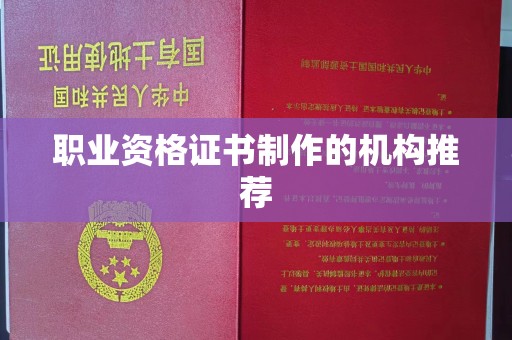 阜城职业资格证书制作的机构推荐