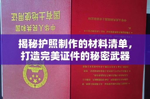 阜城揭秘护照制作的材料清单，打造完美证件的秘密武器