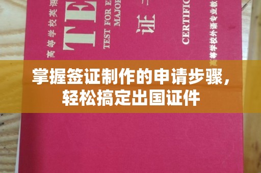 阜城掌握签证制作的申请步骤，轻松搞定出国证件