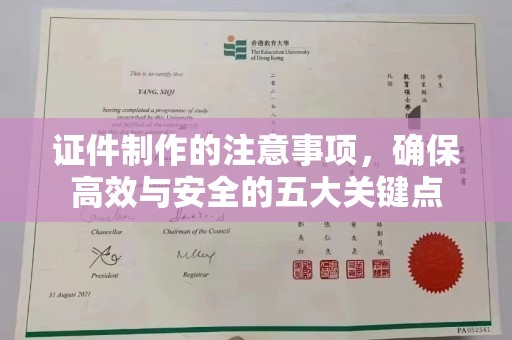 阜城证件制作的注意事项，确保高效与安全的五大关键点